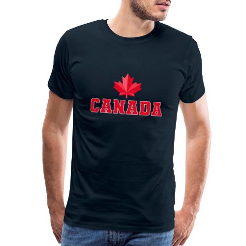 Canada with a maple leaf - Men's Premium T-Shirt