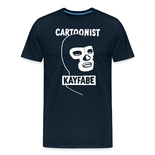 Cartoonist Kayfabe Wrestling Mask - Men's Premium T-Shirt