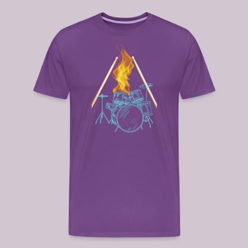 Drums on Fire - Men's Premium T-Shirt