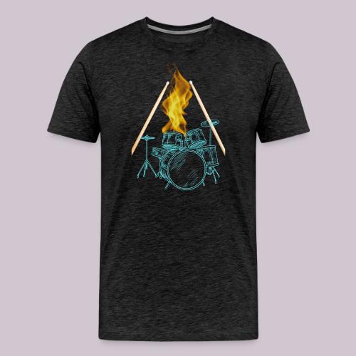 Drums on Fire - Men's Premium T-Shirt