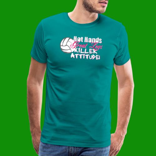 Hot Hands Volleyball - Men's Premium T-Shirt
