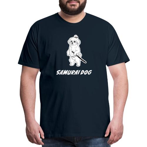 Samurai Maltese Katana Warrior Dog Tee - Men's Premium T-Shirt
