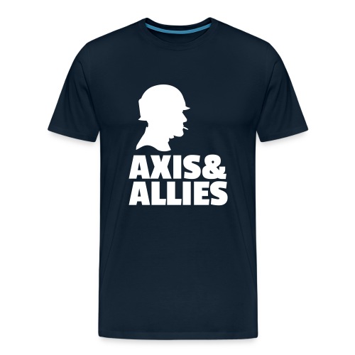 Axis and Allies logo with Soldier - Men's Premium T-Shirt