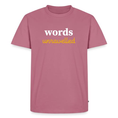 Words Unravelled Logo - Men's Premium T-Shirt