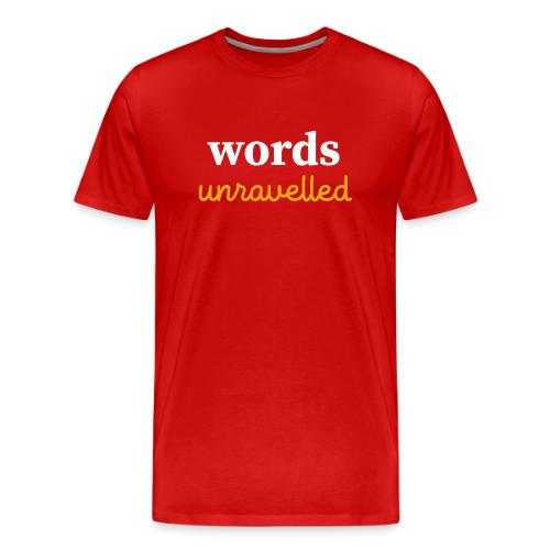 Words Unravelled Logo - Men's Premium T-Shirt