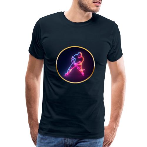 Hockey: Neon Ice Strike - Men's Premium T-Shirt