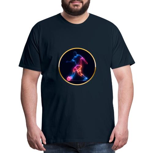 Soccer: Electric Kick Ring - Men's Premium T-Shirt