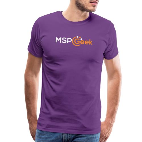 MSPGeek Full White Logo - Men's Premium T-Shirt
