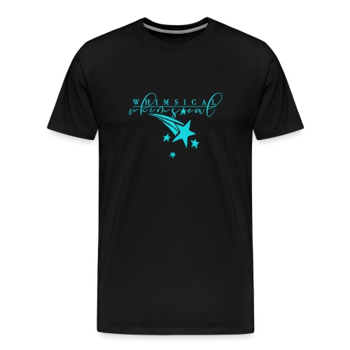 Whimsical - Shooting Star - Aqua - Men's Premium T-Shirt