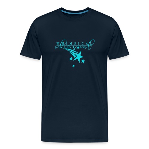 Whimsical - Shooting Star - Aqua - Men's Premium T-Shirt
