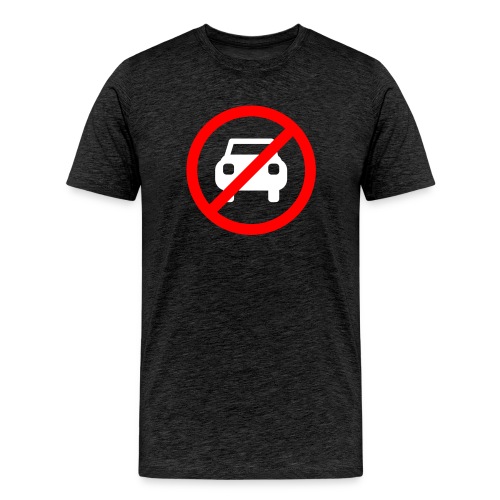 anti-car logo - Men's Premium T-Shirt