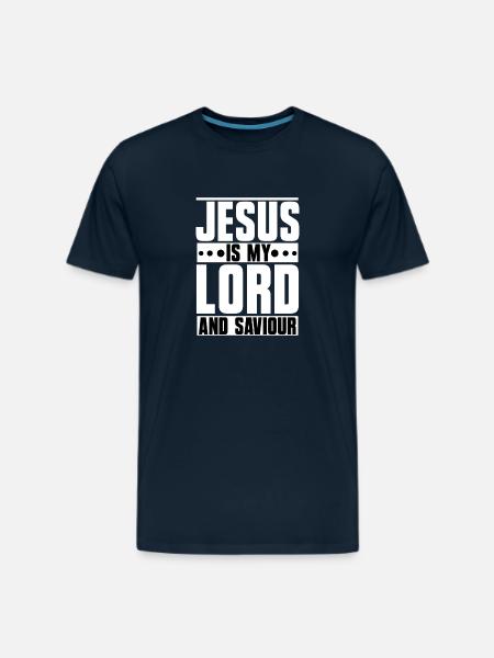 Jesus is my Lord and Saviour - Men's Premium T-Shirt - deep navy