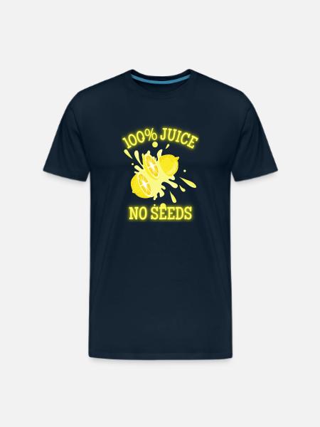 100 juice no seeds Classic - Men's Premium T-Shirt - deep navy