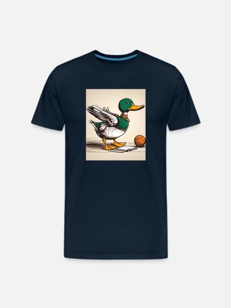 duck - Men's Premium T-Shirt - deep navy