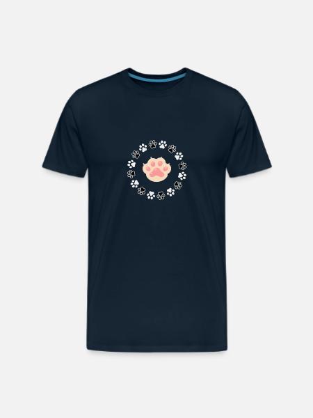 Cats paw - Men's Premium T-Shirt - deep navy