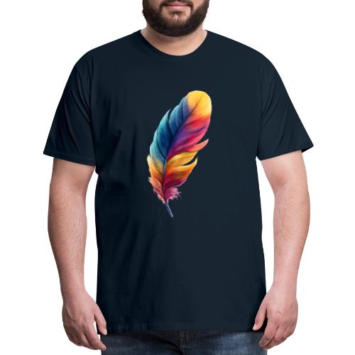 Rainbow Flight Feather - Men's Premium T-Shirt