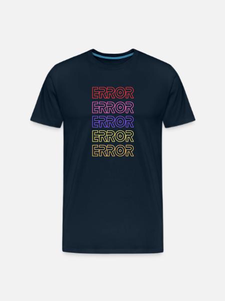 Error - Men's Premium T-Shirt - deep navy