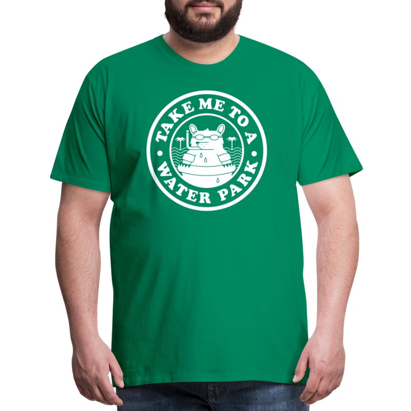 Water Park Bear White png - Men's Premium T-Shirt
