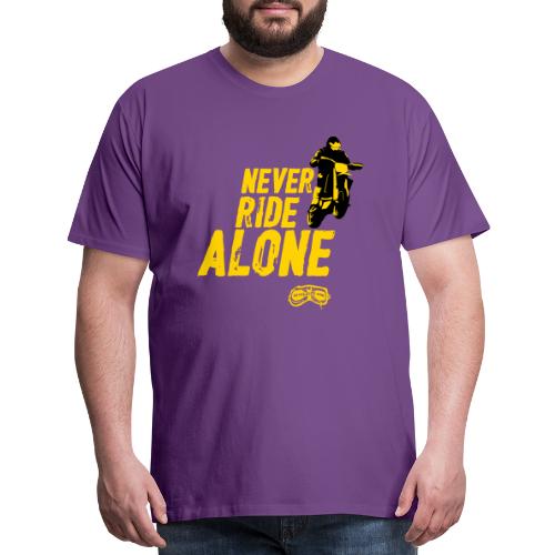 Never Ride Alone Black - Men's Premium T-Shirt
