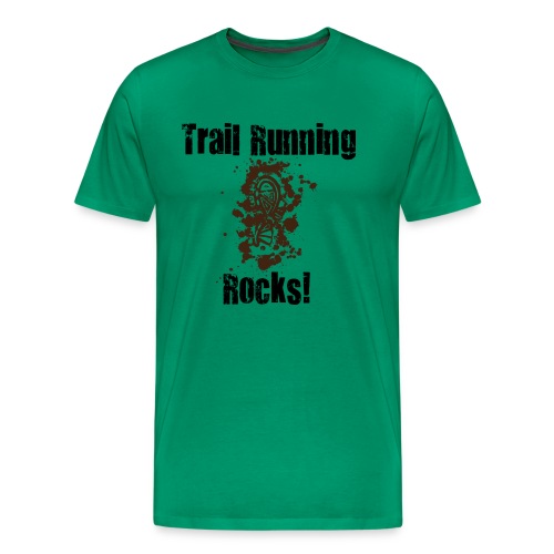 TRAIL RUNNING ROCKS - Men's Premium T-Shirt