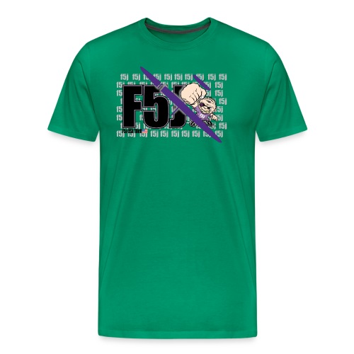 F5J Mascot - Repeating F5J Background - Men's Premium T-Shirt
