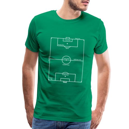 Soccer Pitch layout guide - Men's Premium T-Shirt