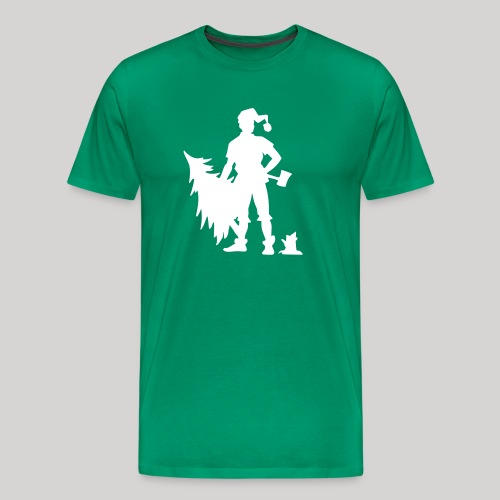Elf cuts tree - Men's Premium T-Shirt