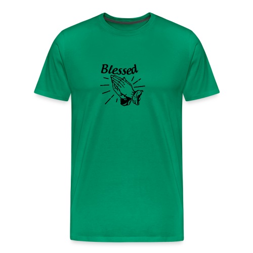 Blessed - Alt. Design (Black Letters) - Men's Premium T-Shirt