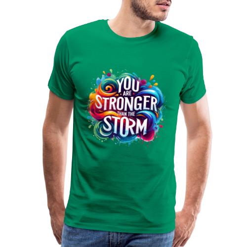 Wellness Collection - Stronger Than the Storm - Men's Premium T-Shirt