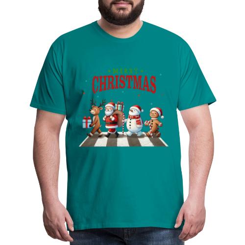 Christmas Collection - Piano Crossing #2 - Men's Premium T-Shirt
