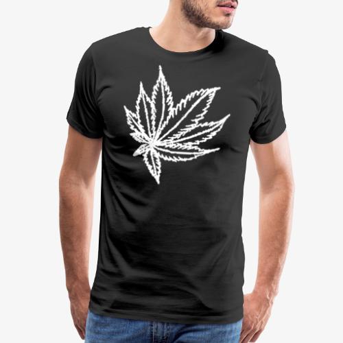 white leaf - Men's Premium T-Shirt
