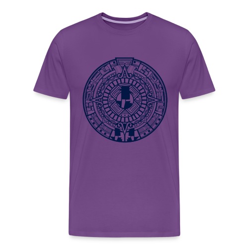 MayanCalendar DarkBlue - Men's Premium T-Shirt