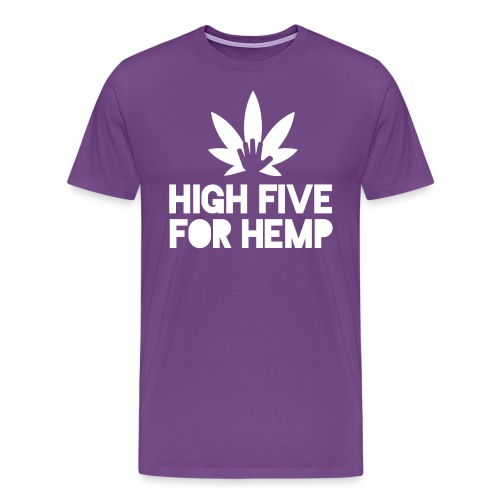 High Five for Hemp - Men's Premium T-Shirt