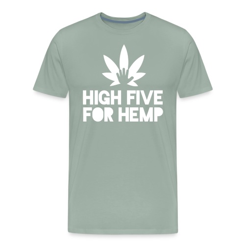 High Five for Hemp - Men's Premium T-Shirt