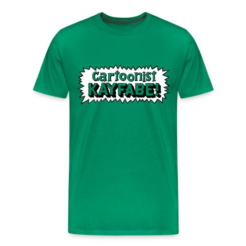 Cartoonist Kayfabe Logo black & white - Men's Premium T-Shirt