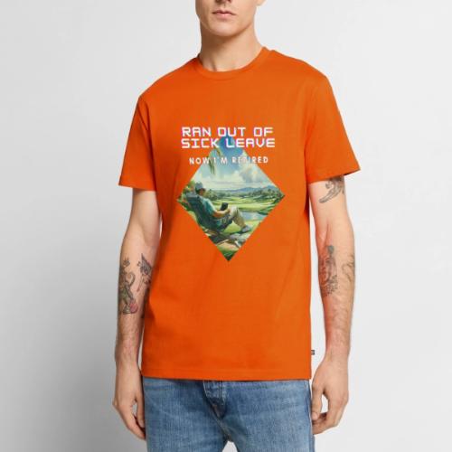 Farewell Office, Hello Greens! - Funny Retirement - Men's Premium T-Shirt