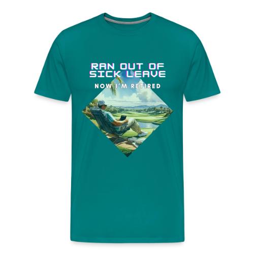 Farewell Office, Hello Greens! - Funny Retirement - Men's Premium T-Shirt