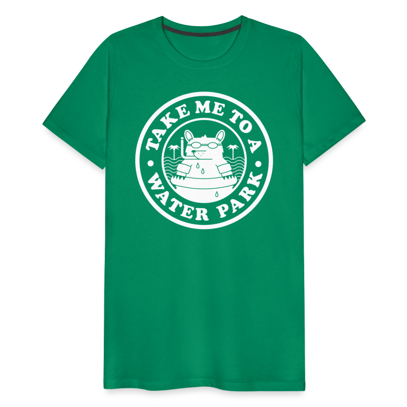 Water Park Bear White png - Men's Premium T-Shirt