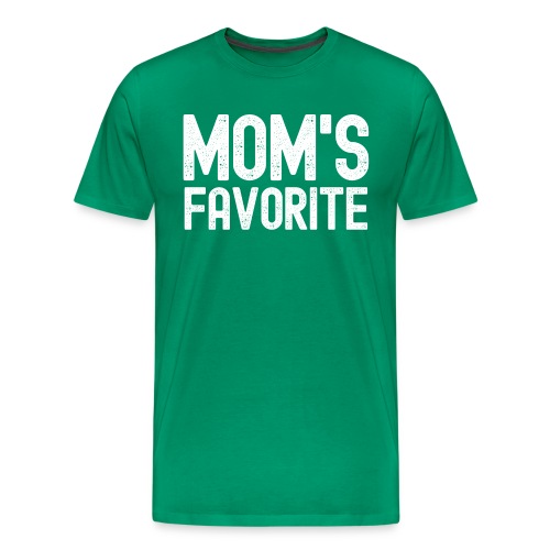 MOM's Favorite (distressed texture) - Men's Premium T-Shirt