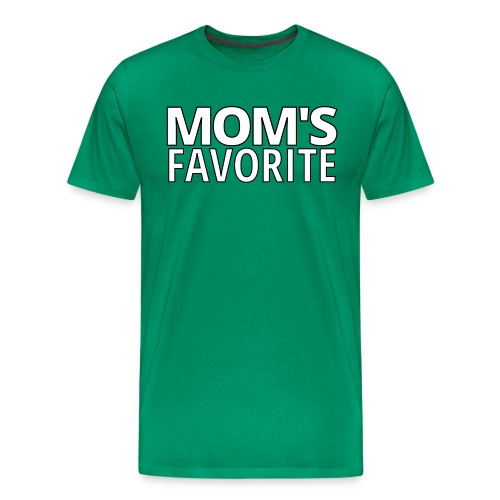 MOM'S FAVORITE (black outlines) - Men's Premium T-Shirt