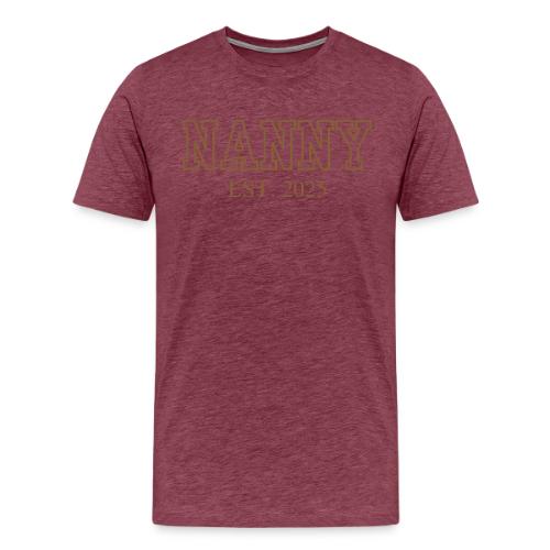 Nanny Est. 2025 (Brown Font) - Men's Premium T-Shirt