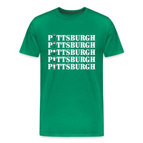 Green Beer in Pittsburgh - Men's Premium T-Shirt