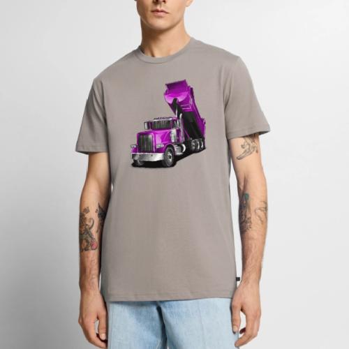 Dump Truck Purple - Men's Premium T-Shirt
