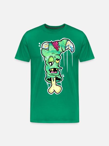 Zombie Sock - Men's Premium T-Shirt - kelly green