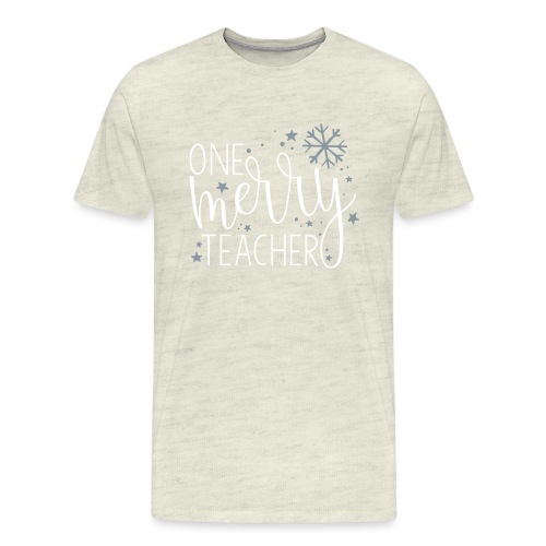 One Merry Teacher Christmas Teacher T-Shirt - Men's Premium T-Shirt