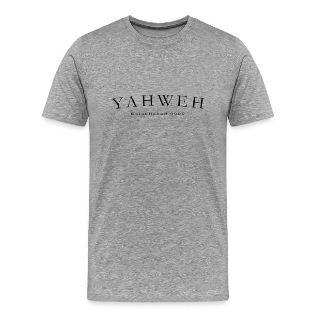 Yahweh Established 0000 in black