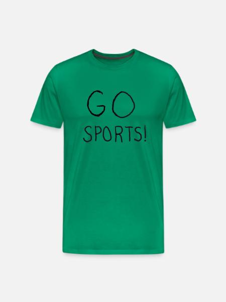 Go Sports! - Men's Premium T-Shirt - kelly green