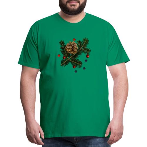 Christmas bare branch - Men's Premium T-Shirt