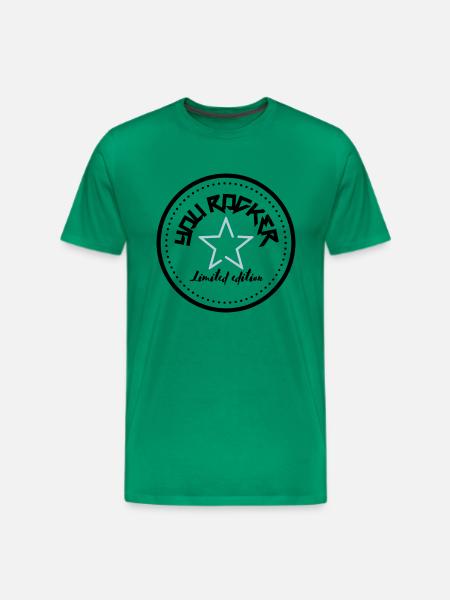 YOU ROCKER SILVER - Men's Premium T-Shirt - kelly green