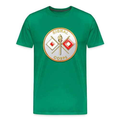 Signal Corps Branch Plaque - Men's Premium T-Shirt